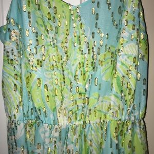 Lilly Pulitzer Green and Blue Maxi